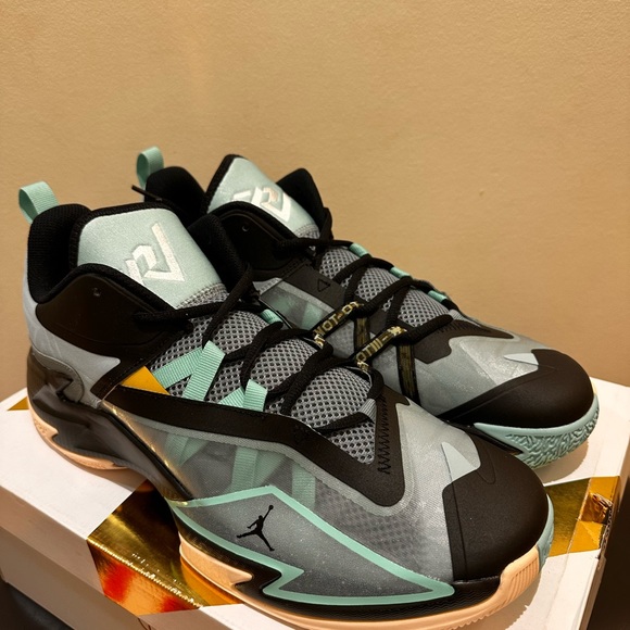 NIB Men Air Jordan One Take 3 Ocean Cube White Black Green DC7701-310 - Picture 2 of 5